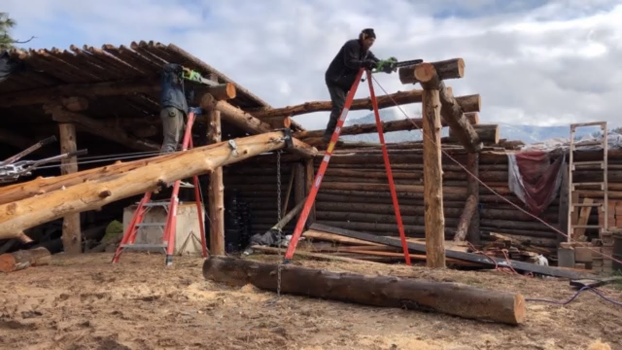 round wood timber framing rafter/purlin round wood timber framing rafter/purlin