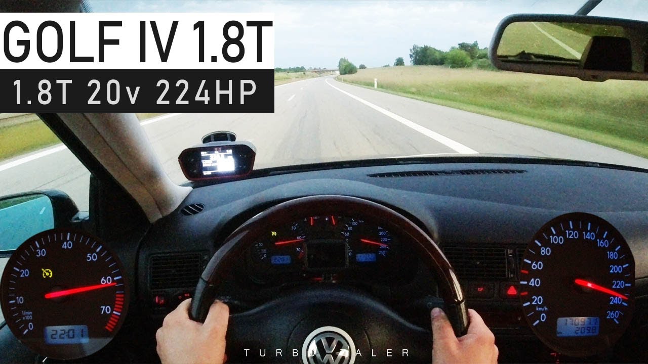 VW Golf 4 GTI 1.8T 20V (224PS) | night POV test drive