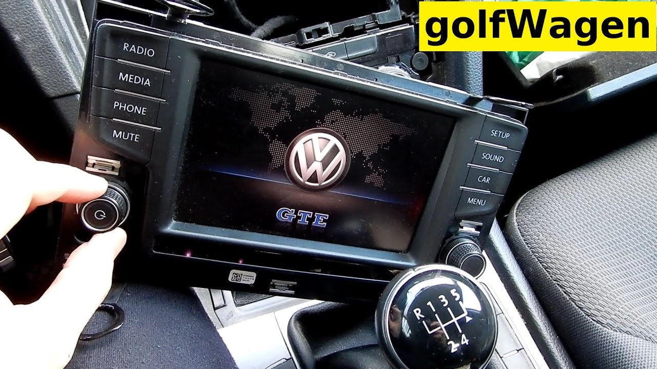 VW Golf 7 how to removal radio
