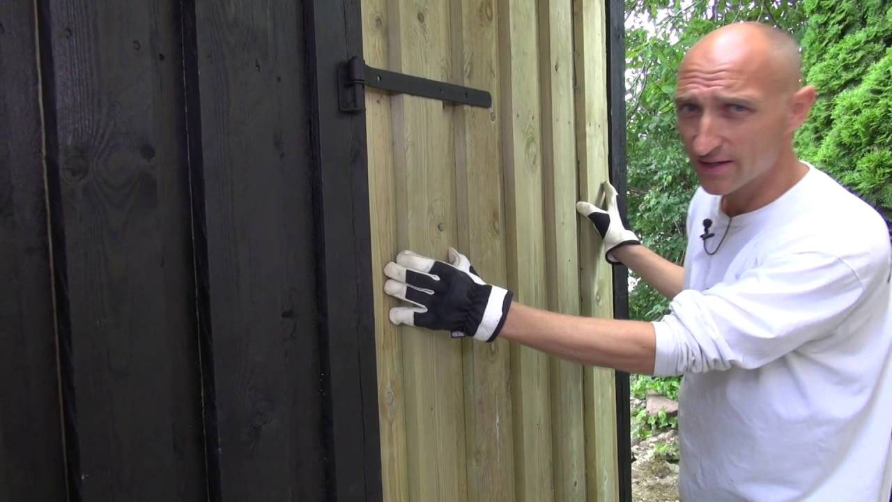 Byg selv dør til skur eller havelåge Byg selv dør til skur eller havelåge