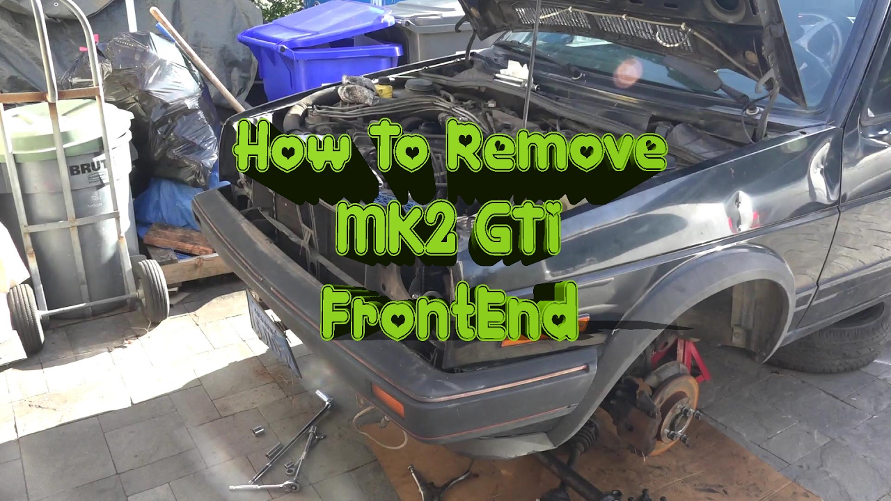 How to remove a MK2 GTI FrontEnd DIY S4 EP3