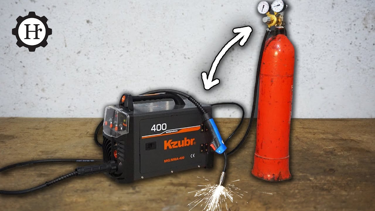 How to connect CO2 Gas bottle on Welding Machine MIG / MAG ?