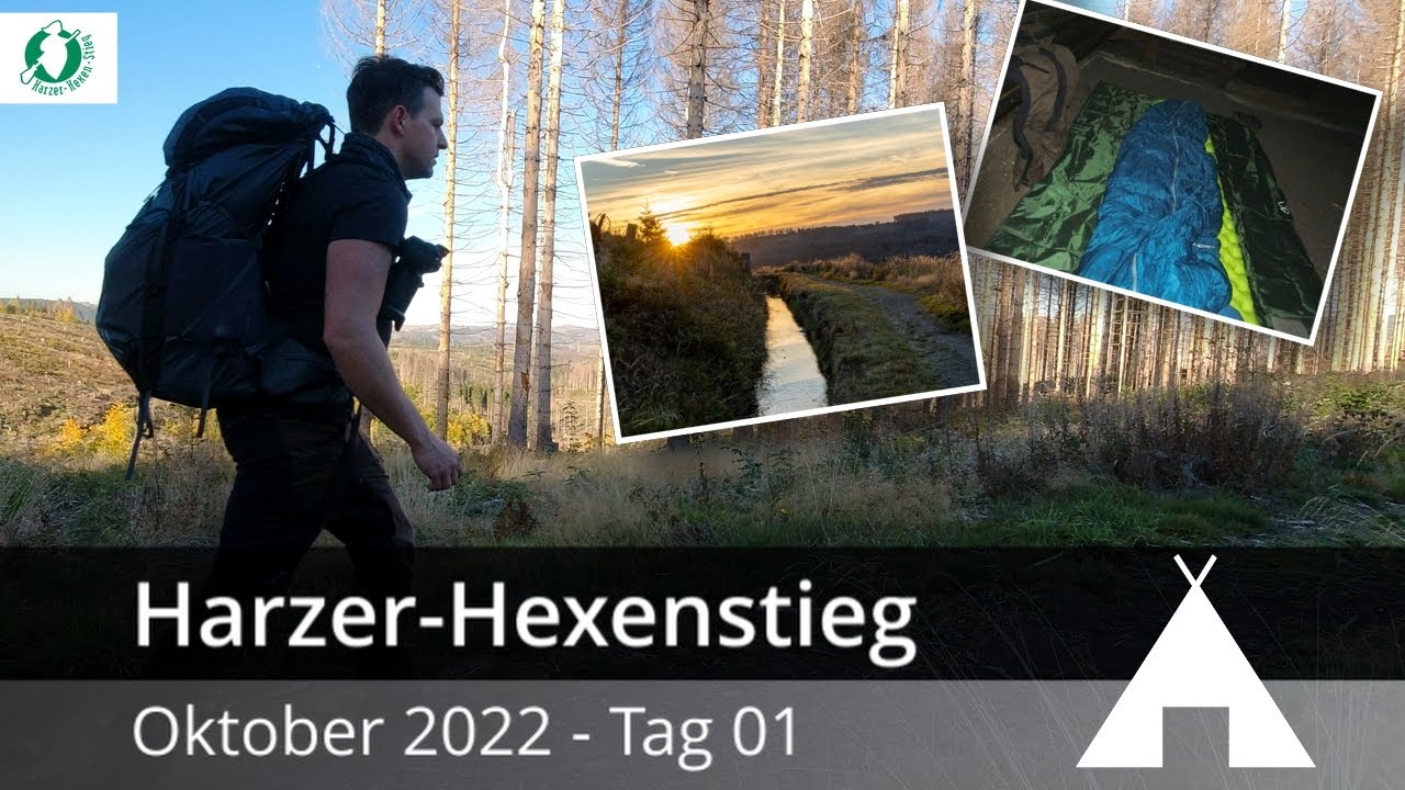 Harzer Hexenstieg 2022 Tag 01 - Osterode bis Schachtkopf-Hütte | Mehrtageswanderung