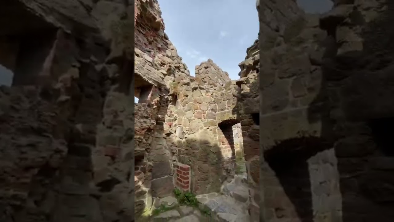Hammershus castle ruins. Denmark, Bornholm