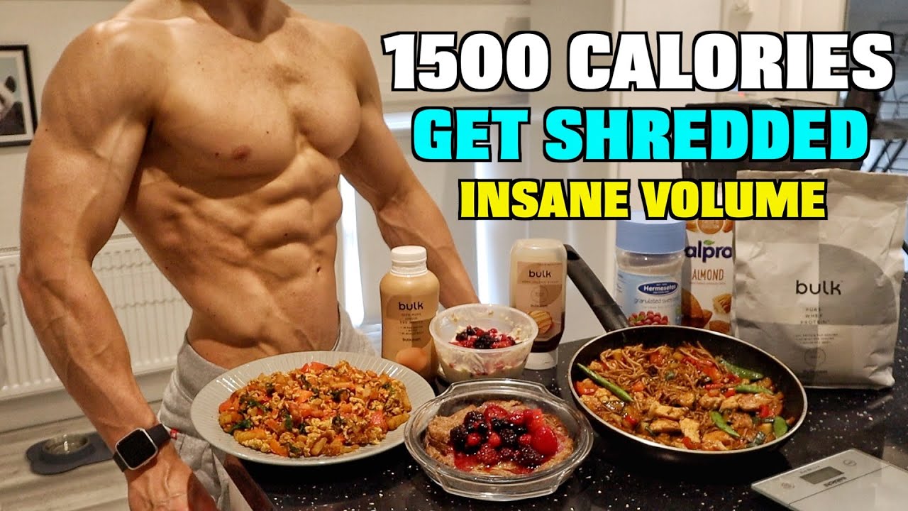 Full Day Of Eating 1500 Calories (High Volume) |*INSANE* High Protein Diet...