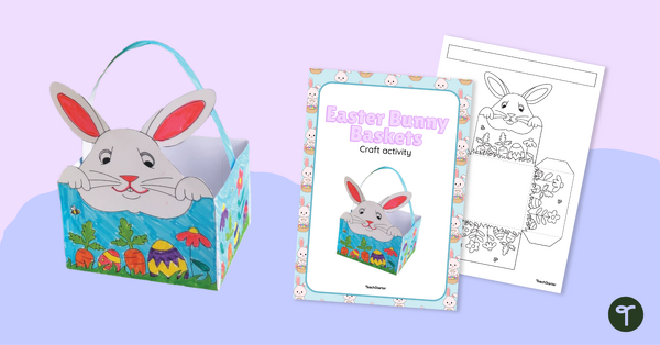 Easter Bunny Basket – Template | Teach Starter Easter Bunny Basket – Template | Teach Starter