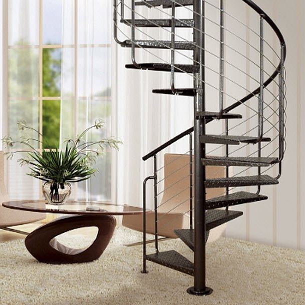 Escalera de caracol - HEAVY - Atrium - contemporánea / estructura de metal / con peldaños de madera Escalera De Caracol - Heavy - Atrium - Contemporánea / Estructura De Metal / Con Peldaños De Madera