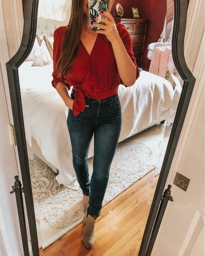 Love this Red Shirt and these Jeans are A-Mazing! | Club outfits for women, Club outfits, Blogger outfit inspiration Love This Red Shirt And These Jeans Are A-Mazing! | Club Outfits For Women, Club Outfits, Blogger Outfit Inspiration