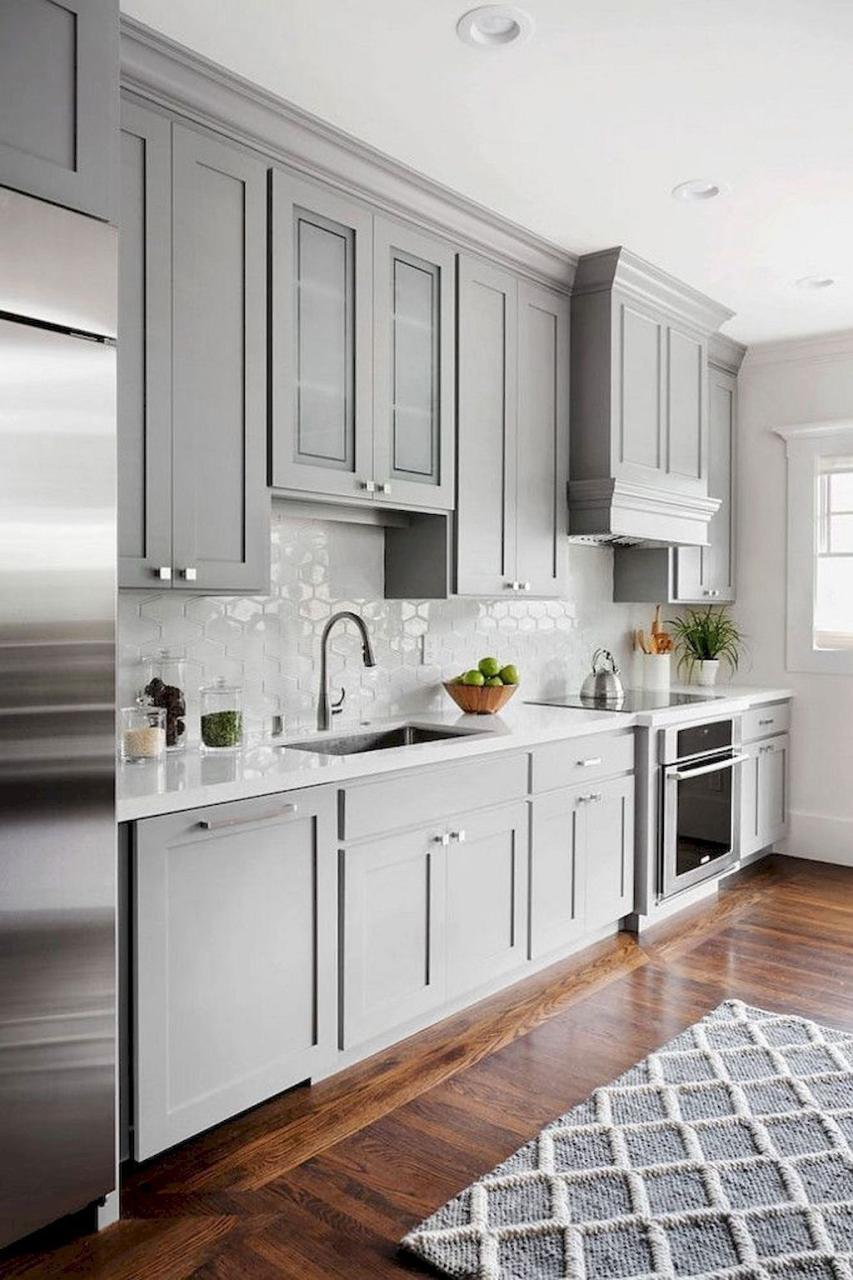 40 Best Grey Kitchen Walls Ideas | House Design, Grey Kitchen Walls, House  Interior