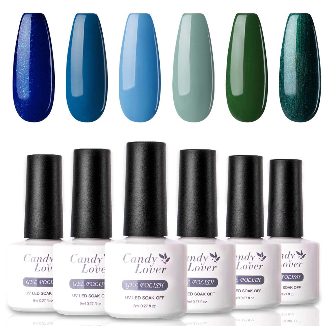 Amazon.com : Candy Lover Blue Green Gel Nail Polish Set Selected 6 Pastel Shimmering Color Blue Green Summer Fall Kit, Soak Off Nail Art Manicure Gift Box : Beauty & Personal Care Amazon.Com : Candy Lover Blue Green Gel Nail Polish Set Selected 6 Pastel Shimmering Color Blue Green Summer Fall Kit, Soak Off Nail Art Manicure Gift Box : Beauty & Personal Care