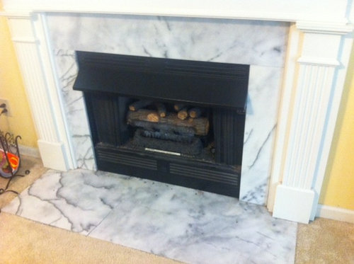 Replacing Marble Hearth And Marble Surround On Fireplace