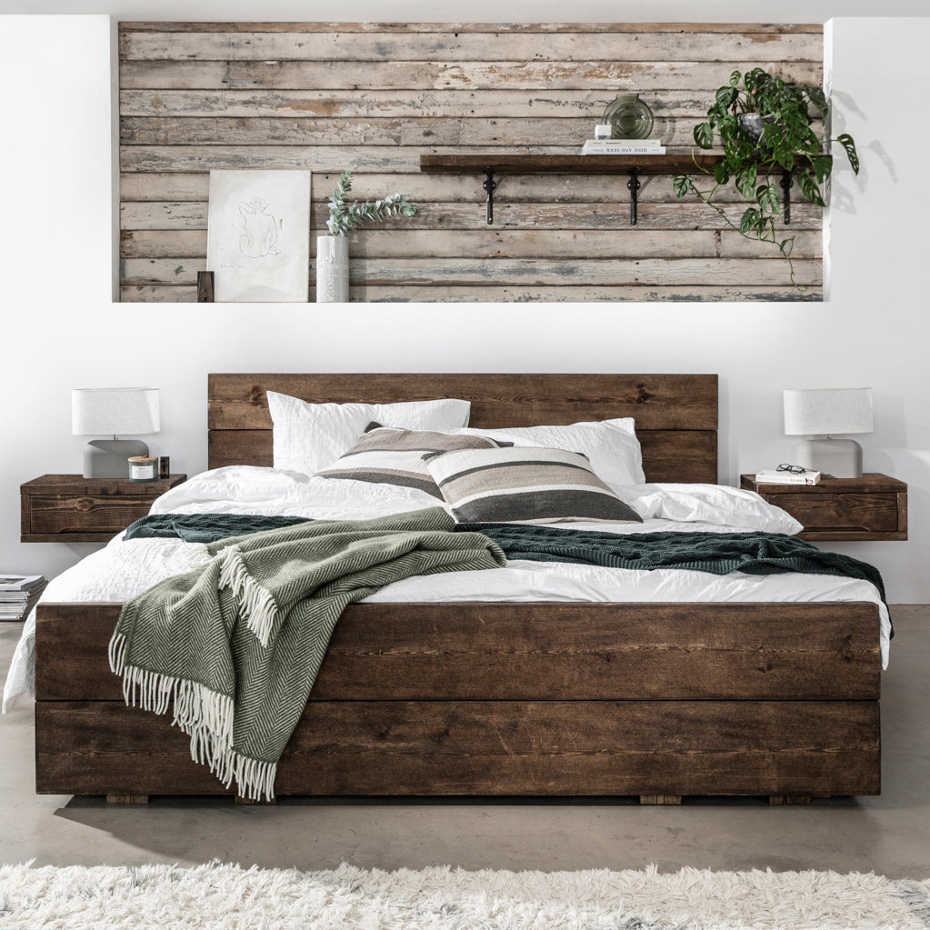 Wansbeck Wooden Bed Frame with Storage | Handmade Wansbeck Wooden Bed Frame With Storage | Handmade