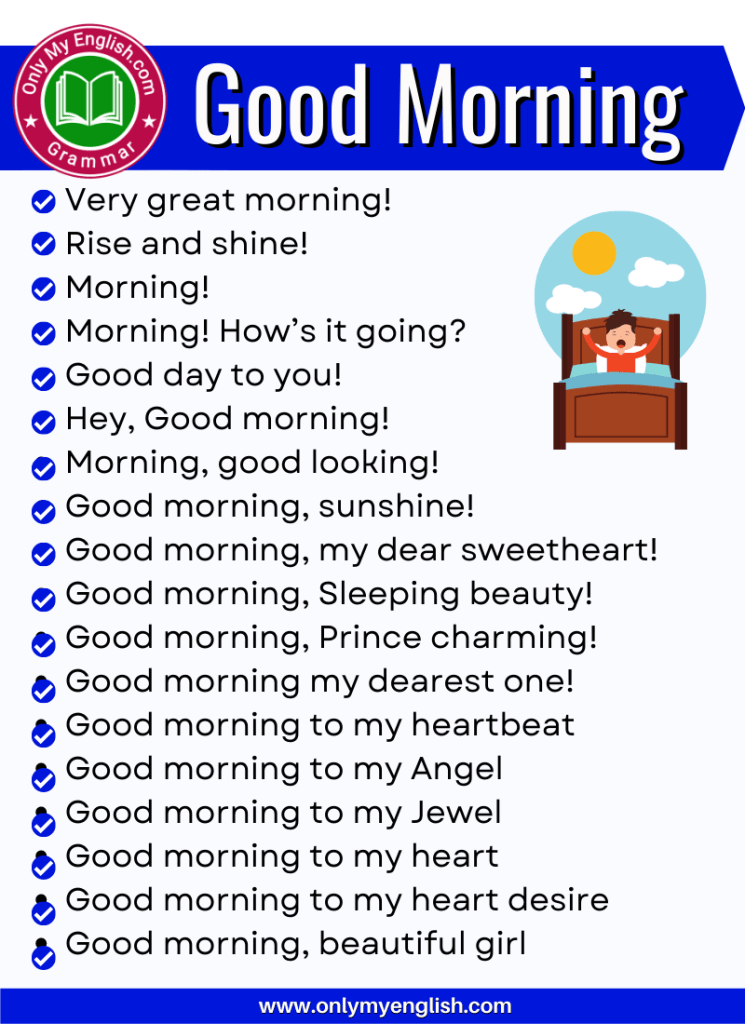 43+ Different Ways to Say Good Morning » Onlymyenglish.com 43+ Different Ways To Say Good Morning » Onlymyenglish.Com