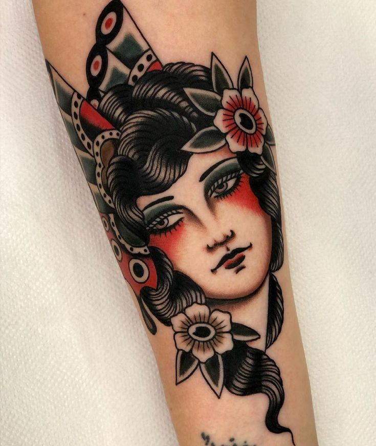 Tattoos by © Gaia Leone. | Traditional tattoo woman, Traditional tattoo lady head, Traditional tattoo inspiration Tattoos By © Gaia Leone. | Traditional Tattoo Woman, Traditional Tattoo Lady Head, Traditional Tattoo Inspiration