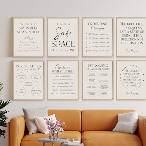 Bundle 8 Therapy Office Decor Therapist Poster Counseling Wall - Etsy  Australia