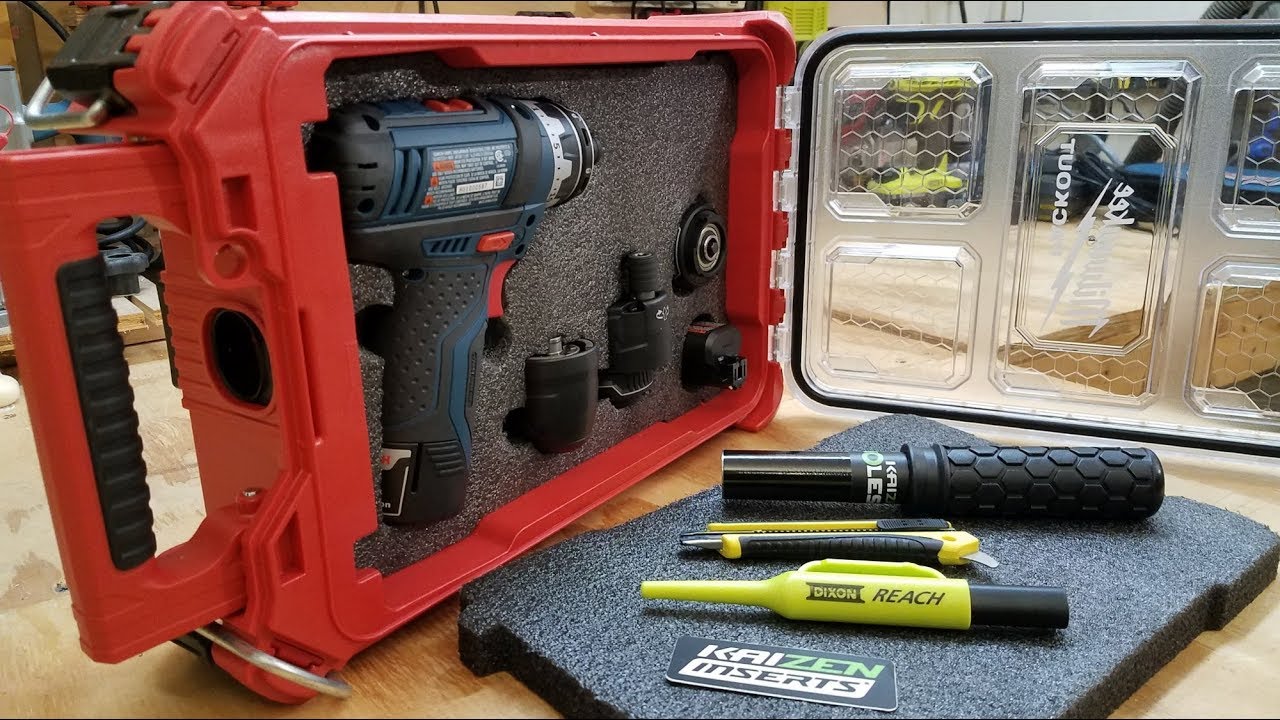 Red Cut Kit Foam Insert For Milwaukee Compact Low Profile Packout 8436 |  Thepadoctor.Com
