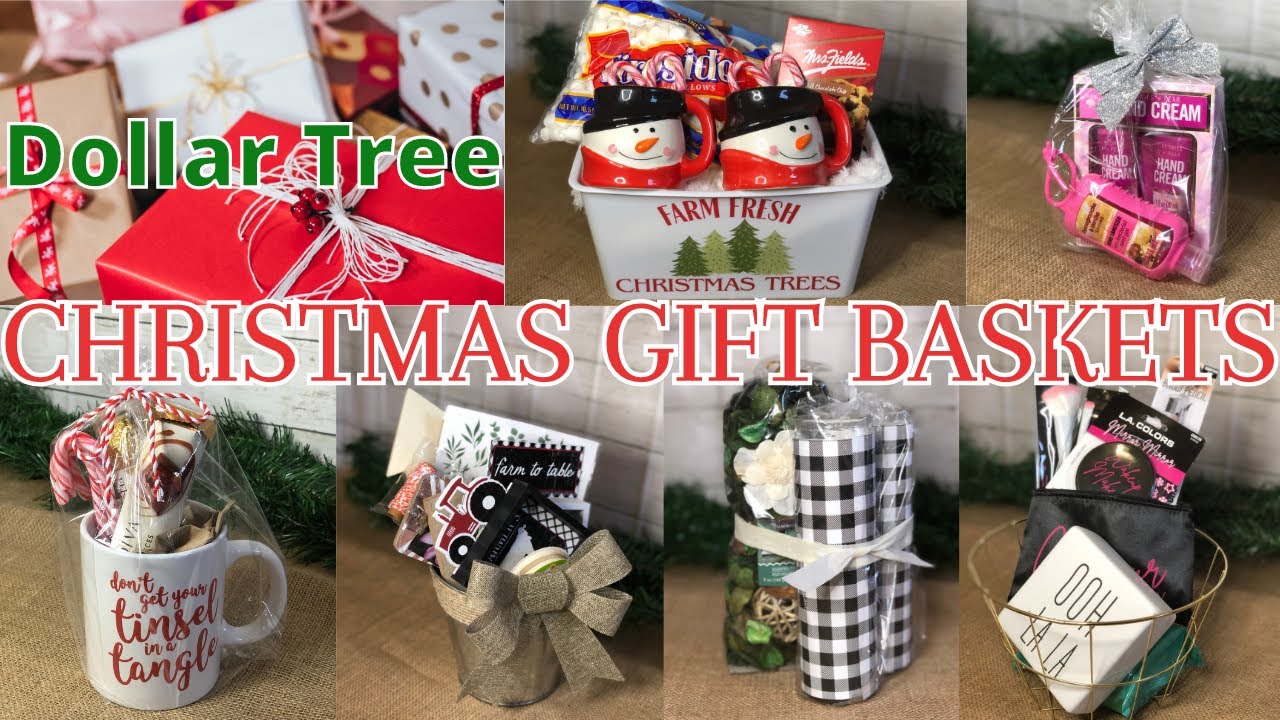 Dollar Tree Christmas Gift Baskets | High End Gift Ideas 2020 | Diy  Christmas Gifts - Youtube