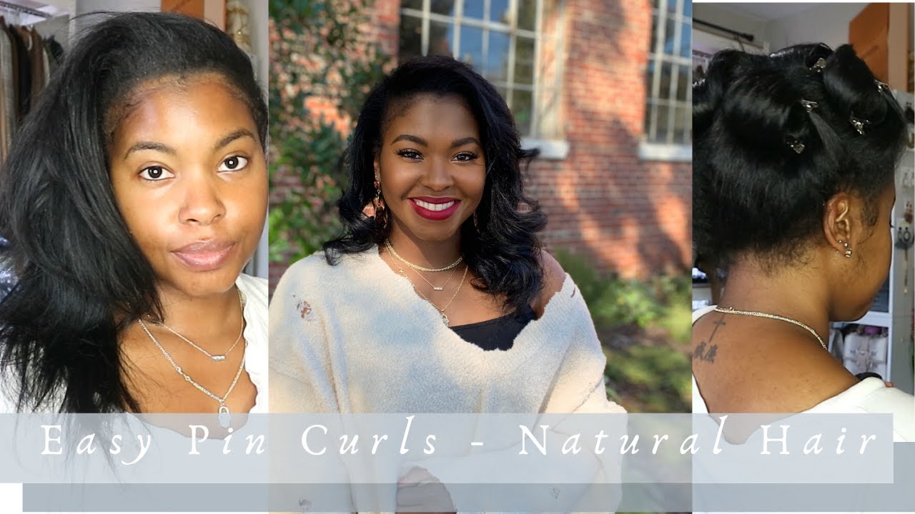 Easy Pin Curls On Natural Blow Out Hair || LivinFearless - YouTube Easy Pin Curls On Natural Blow Out Hair || Livinfearless - Youtube