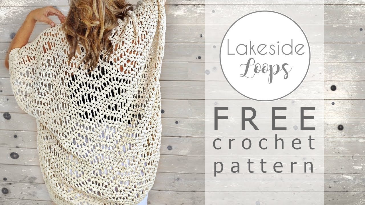 Esma Boho Kimono Cape Cardigan FREE Crochet Pattern Video Tutorial - YouTube Esma Boho Kimono Cape Cardigan Free Crochet Pattern Video Tutorial - Youtube