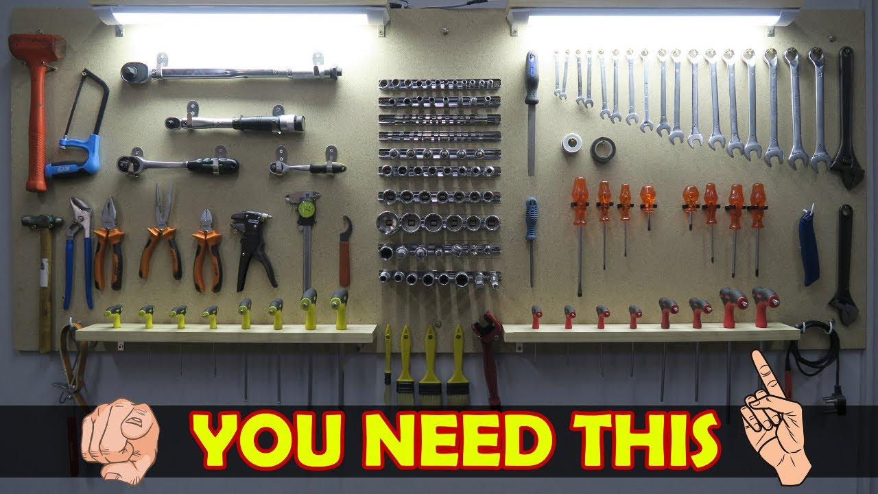 Ultimate DIY Tool Wall - Cheap and Easy - YouTube Ultimate Diy Tool Wall - Cheap And Easy - Youtube