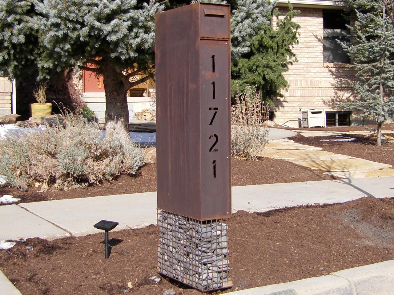 modern mailbox - Midcentury - Landscape - Phoenix - by loci designs | Houzz Modern Mailbox - Midcentury - Landscape - Phoenix - By Loci Designs | Houzz