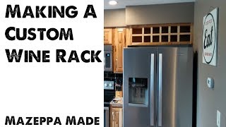 Custom Wine Rack to Fit Existing Cabinet - YouTube Custom Wine Rack To Fit Existing Cabinet - Youtube