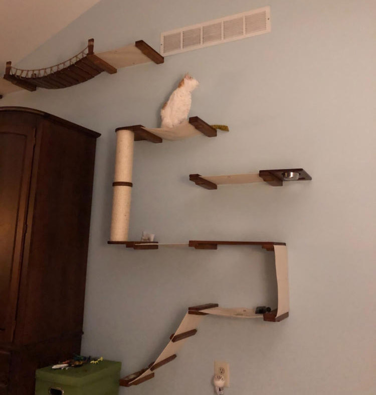 Modern Cat Furniture: Wall-Mounted, Shelves, Cat Playground Modern Cat Furniture: Wall-Mounted, Shelves, Cat Playground