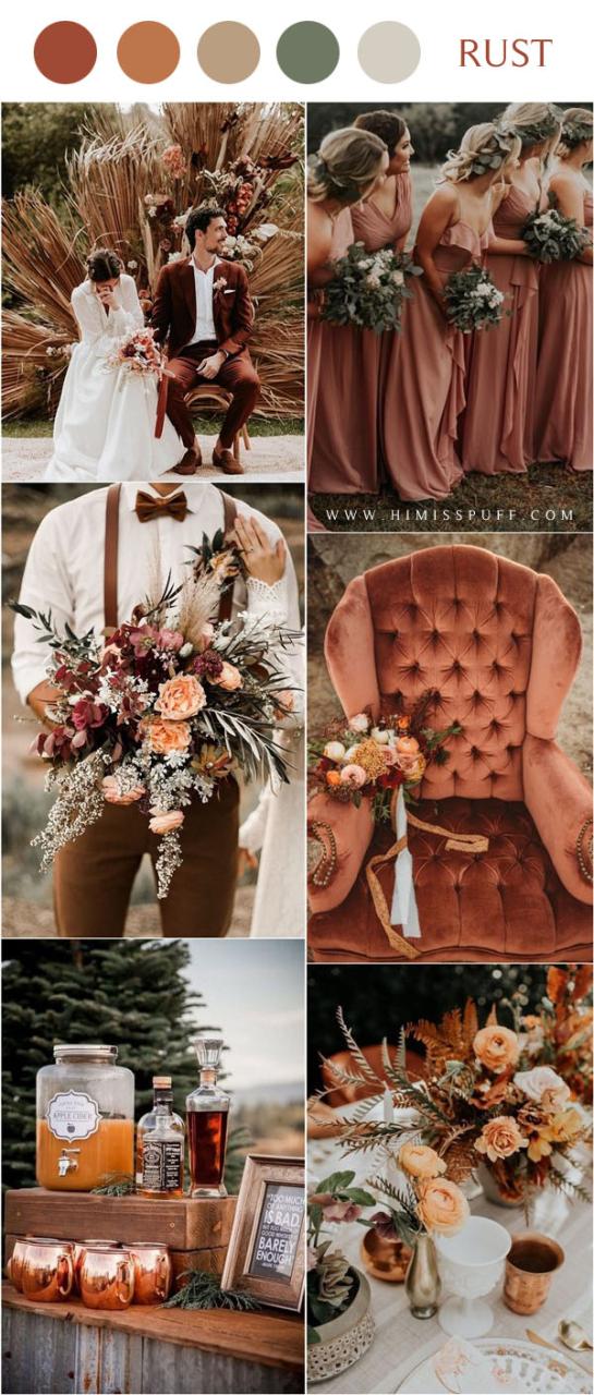 20 Rustic Bohemian Rust Wedding Color Ideas for 2023 🍁 20 Rustic Bohemian Rust Wedding Color Ideas For 2023 🍁