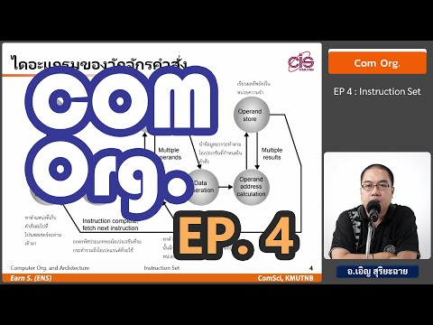 วิชา Com Org. - Ep4 : ชุดคำสั่ง (Instruction Set) - อ.เอิญ สุริยะฉาย (KMUTNB) วิชา Com Org. - Ep4 : ชุดคำสั่ง (Instruction Set) - อ.เอิญ สุริยะฉาย (KMUTNB)