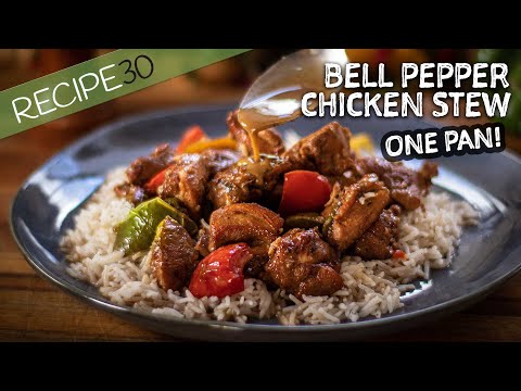 Bell pepper chicken stew Bell pepper chicken stew