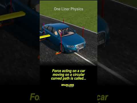 What type of force acts on a car moving on a circular curved path ? | Brainless Physicist What type of force acts on a car moving on a circular curved path ? | Brainless Physicist