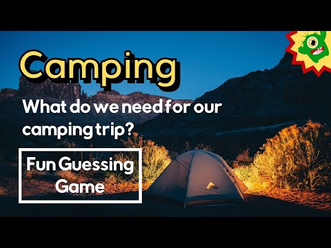 Camping Vocabulary | Fun ESL Guessing Game Camping Vocabulary | Fun ESL Guessing Game
