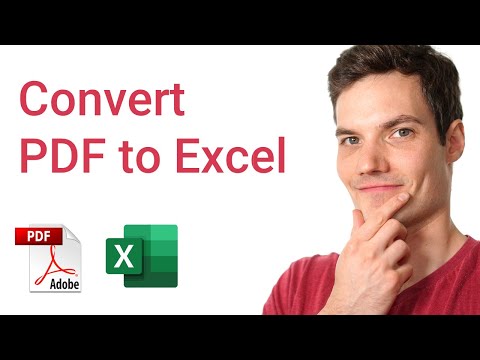 How to Convert PDF to Excel How to Convert PDF to Excel